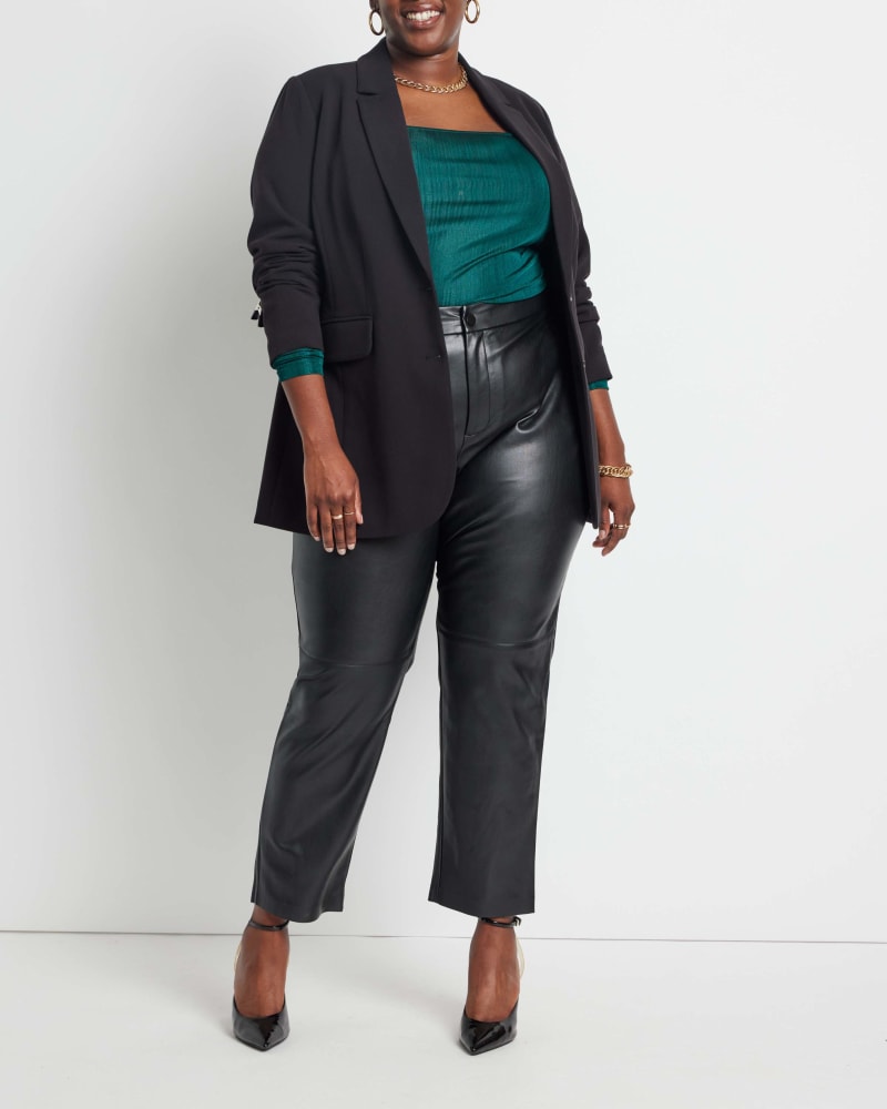 The 365 Suit Long Tailored Blazer Black Black